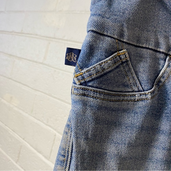 Rock & Republic Denim Leggings Jeggings Fever Full On 12 M Slimming Denim Faded - Picture 6 of 14